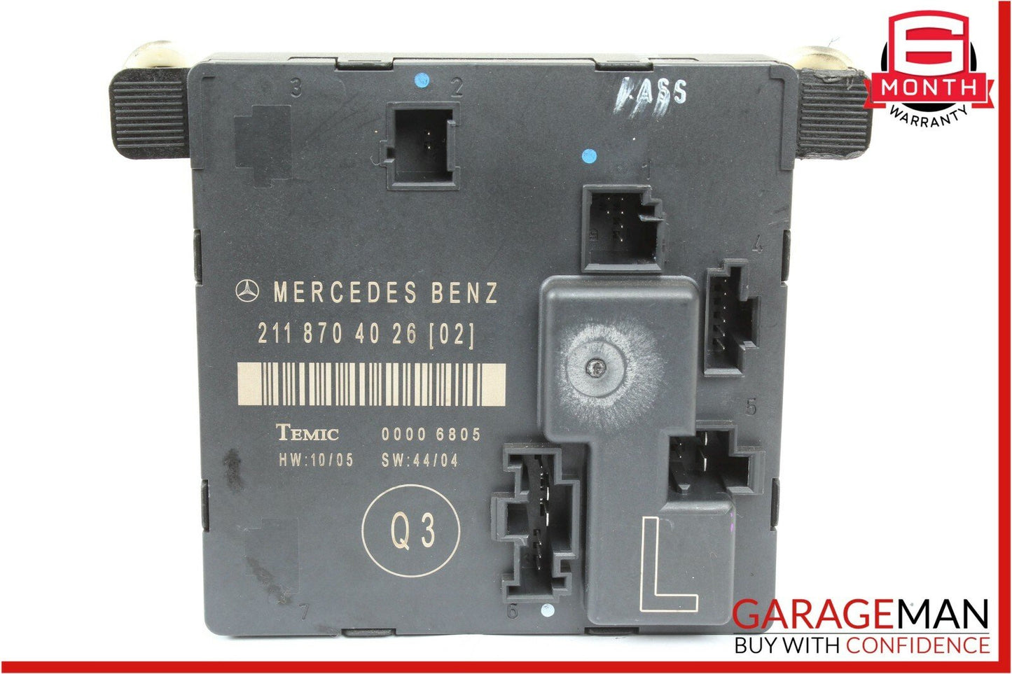 03-09 Mercedes W211 E350 E63 AMG Rear Left Driver Side Door Control Module