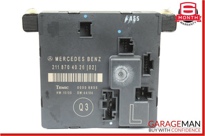 03-09 Mercedes W211 E350 E63 AMG Rear Left Driver Side Door Control Module