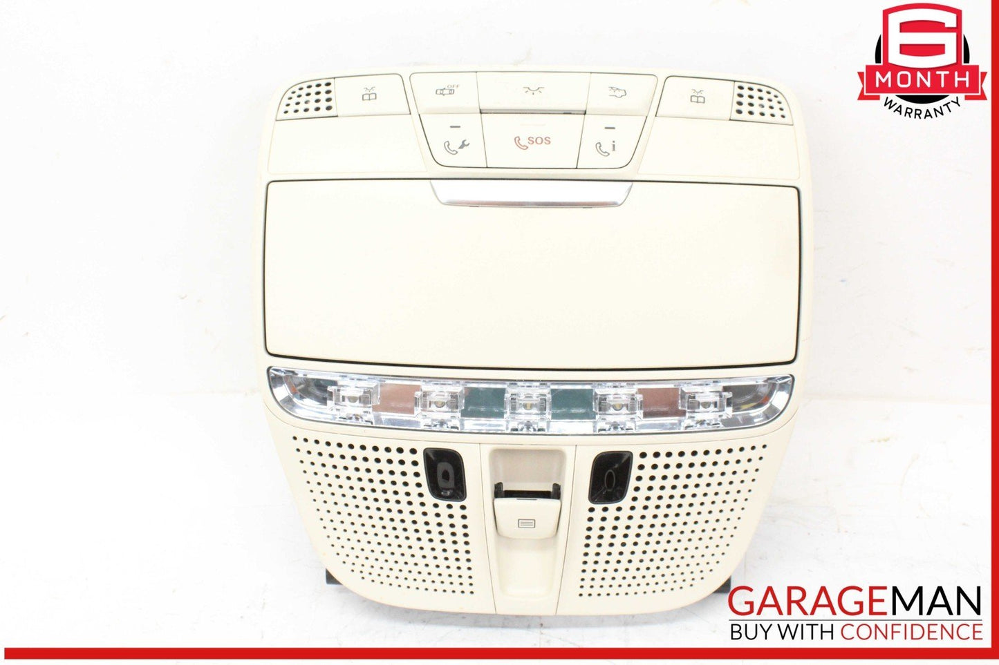 15-18 Mercedes W205 C300 Front Top Upper Overhead Dome Light Lamp Beige OEM