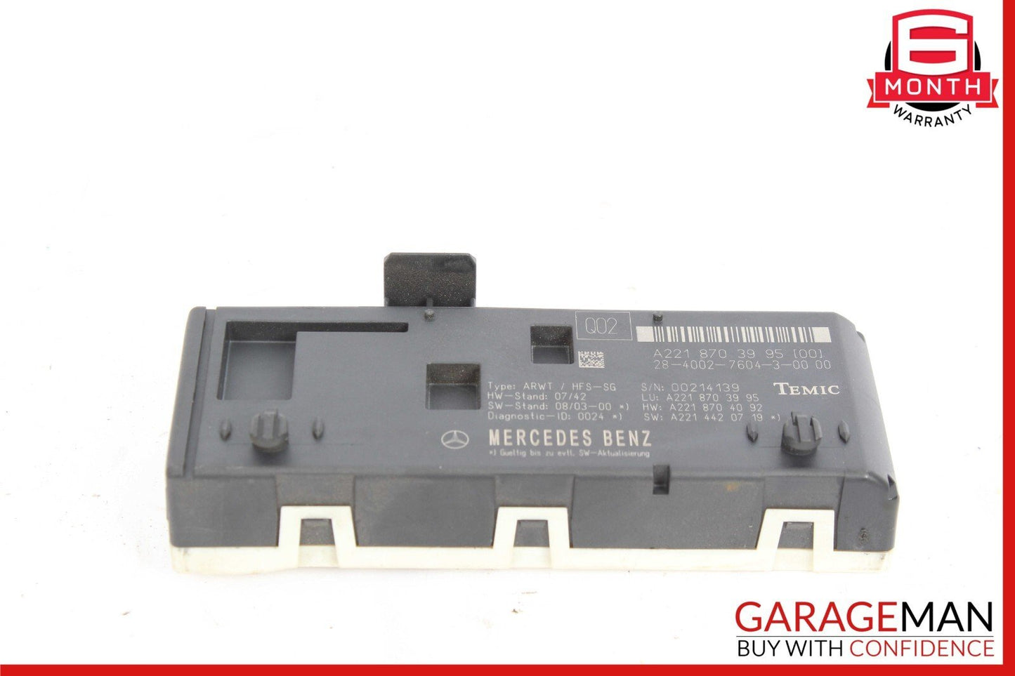 07-14 Mercedes W221 S400 CL550 Trunk Release Remote Open Close Module OEM