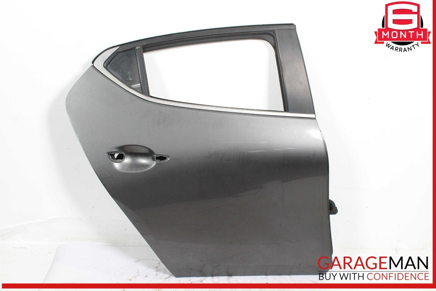19-23 Mazda 3 Hatchback Rear Right Passenger Side Door Shell Panel Gray OEM