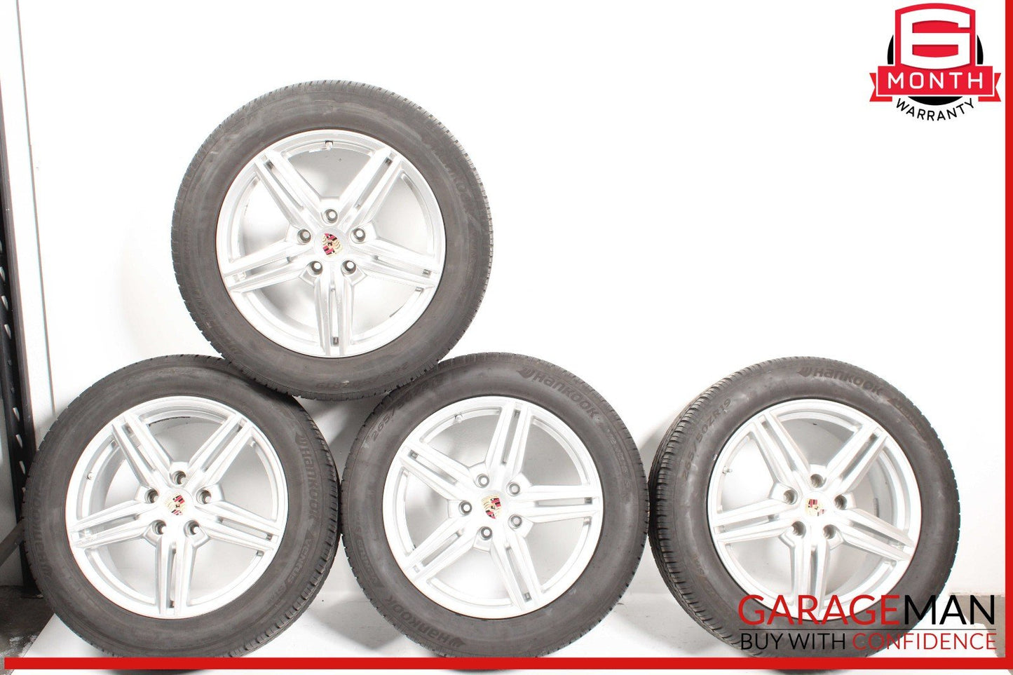 11-18 Porsche Cayenne 958 8.5x19 19" Complete Wheel Tire Rim Set of 4 Pc OEM
