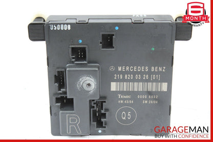 06-11 Mercedes W219 CLS500 CLS55 AMG Rear Right Side Door Control Module OEM