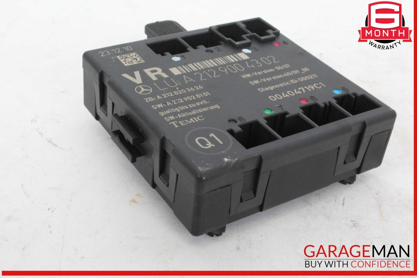 08-18 Mercedes W204 C300 Front Right Passenger Side Door Control Module OEM