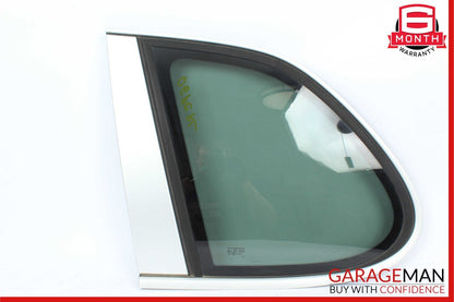 03-06 Porsche Cayenne 955 Rear Left Driver Side Quarter Window Glass Panel White