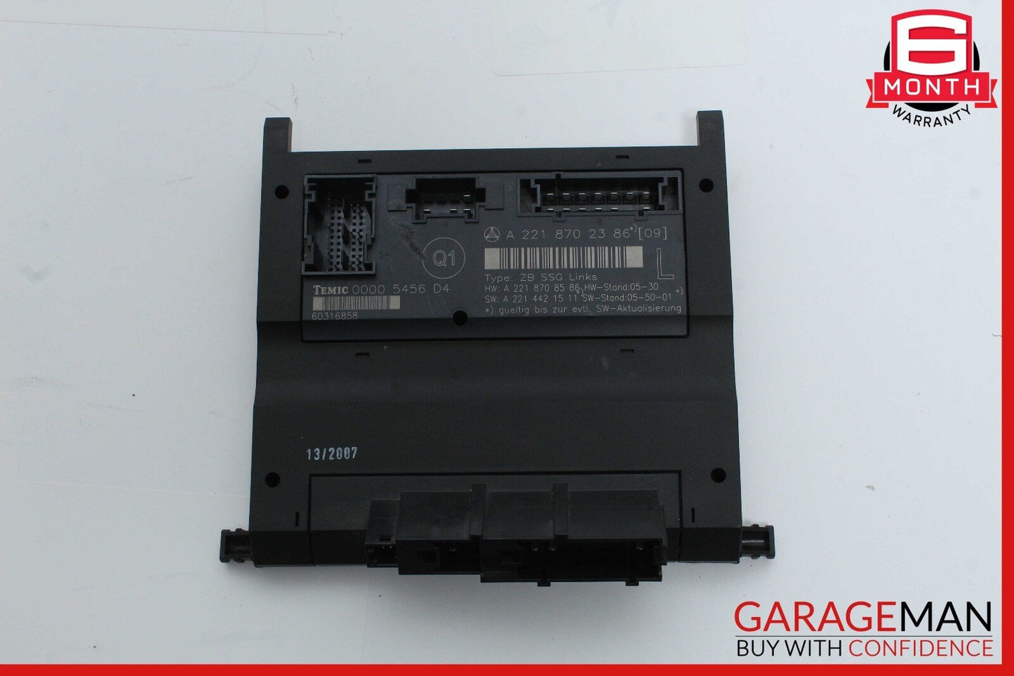 07-13 Mercedes W221 S550 S600 S350 Front Left Driver Under Seat Control Unit OEM