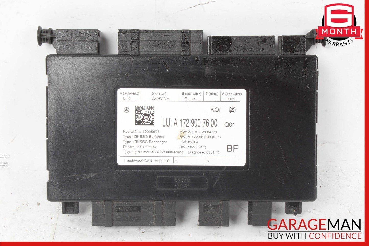 08-20 Mercedes W212 E350 C300 Front Right Passenger Side Seat Controller Module