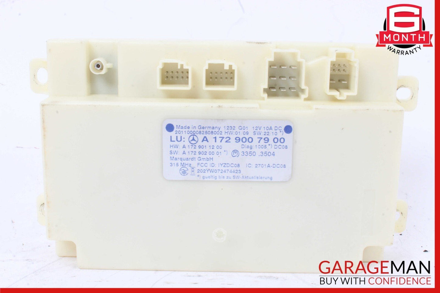 08-16 Mercedes SLK250 E550 CLS550 Keyless Go Entry Control Module 1729007900 OEM