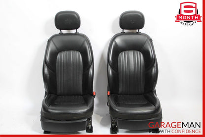 14-17 Maserati Ghibli M157 Front Complete Seat Cushion Cover Assy Set Black OEM