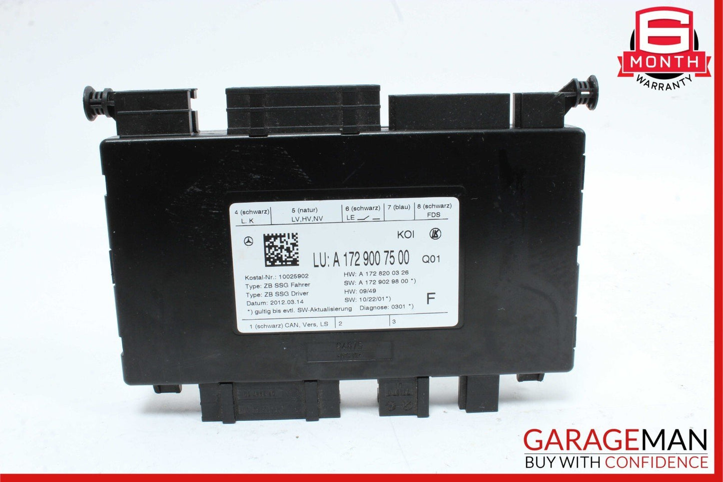 08-20 Mercedes W204 C300 C250 SLK250 Front Left Side Seat Controller Module
