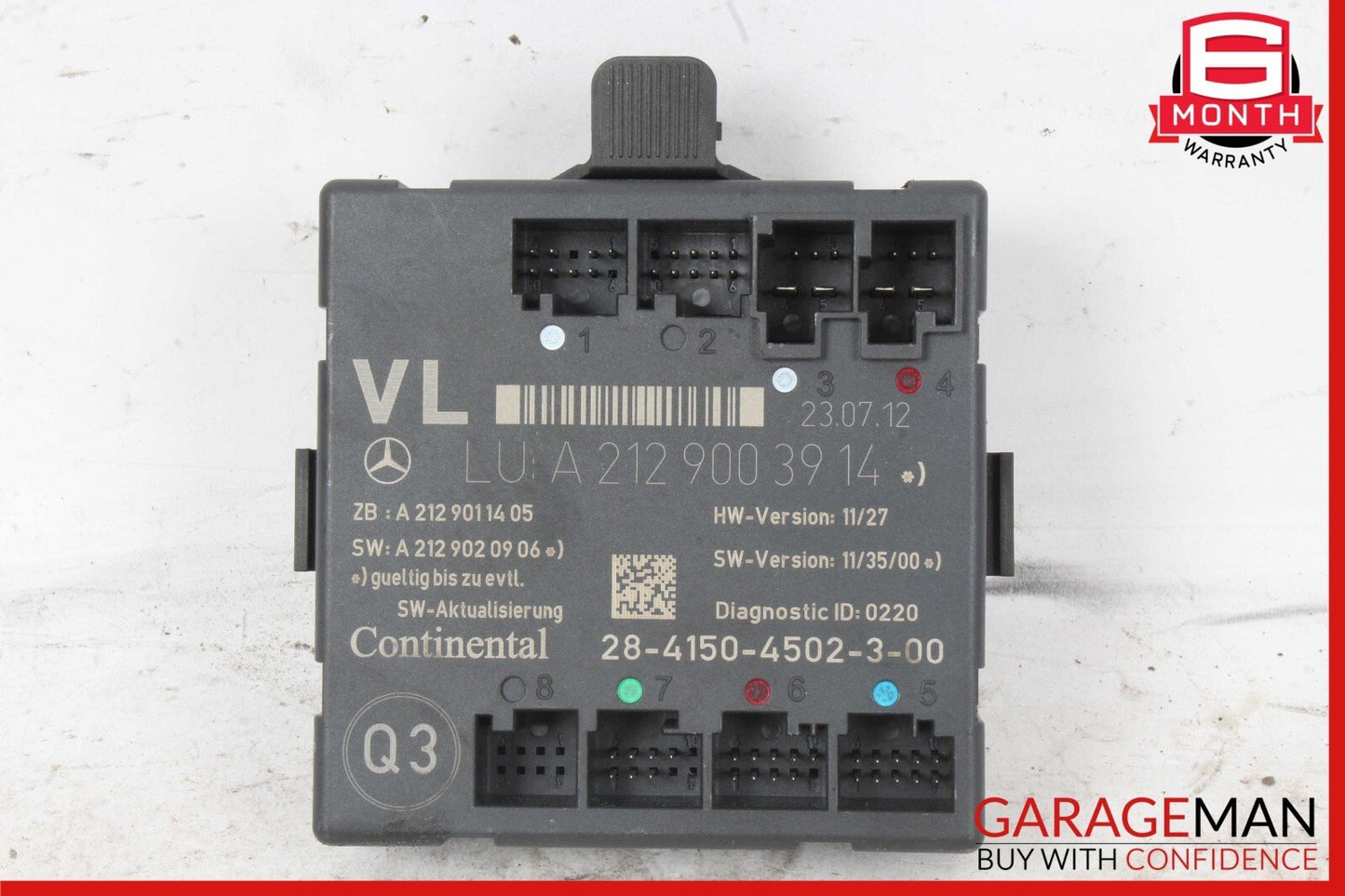 08-18 Mercedes SLK250 C250 CLS550 E350 Front Left Side Door Control Module Unit