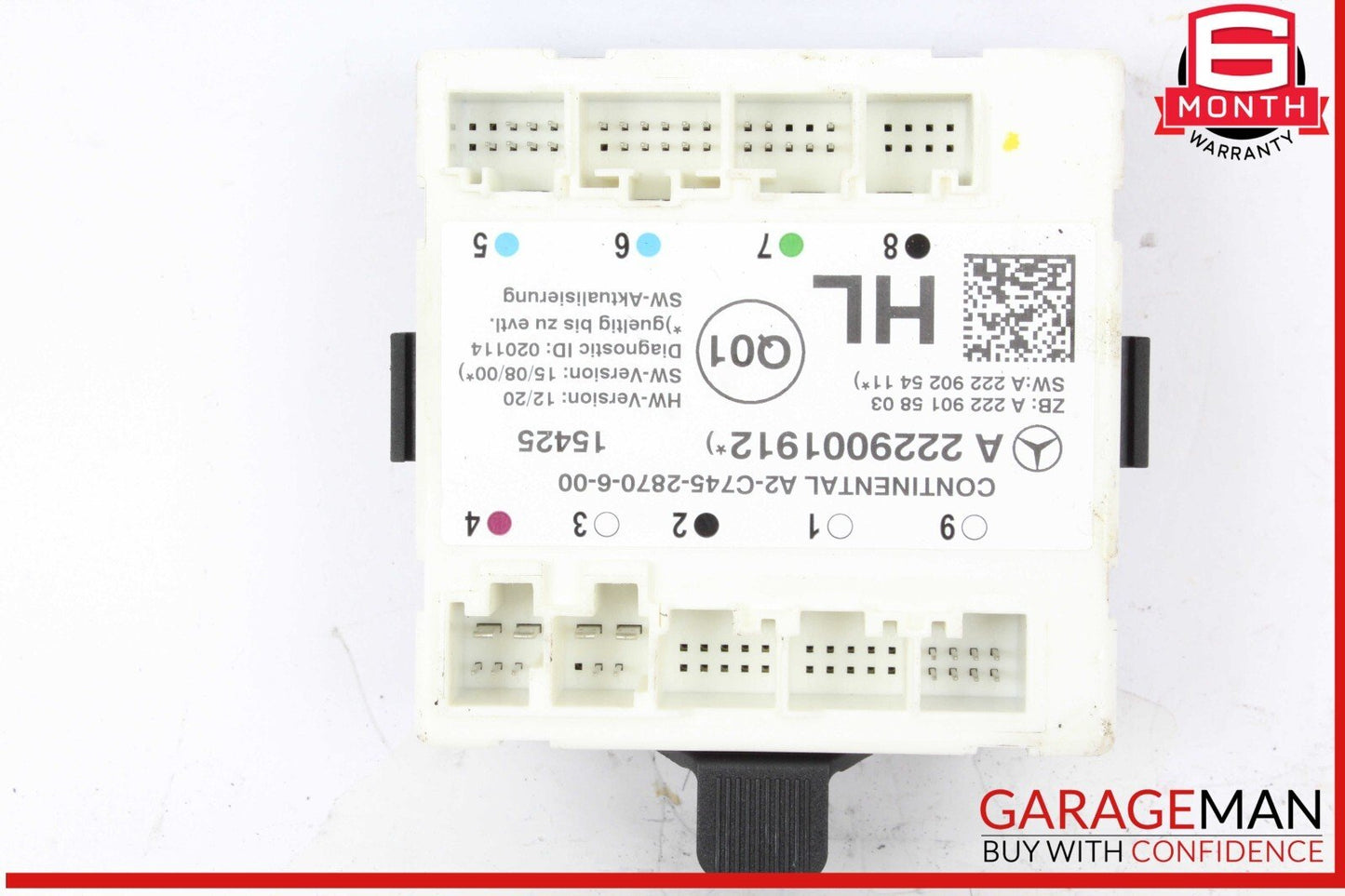 15-23 Mercedes W205 C300 C400 GLC300 Rear Left Side Door Control Module Unit OEM