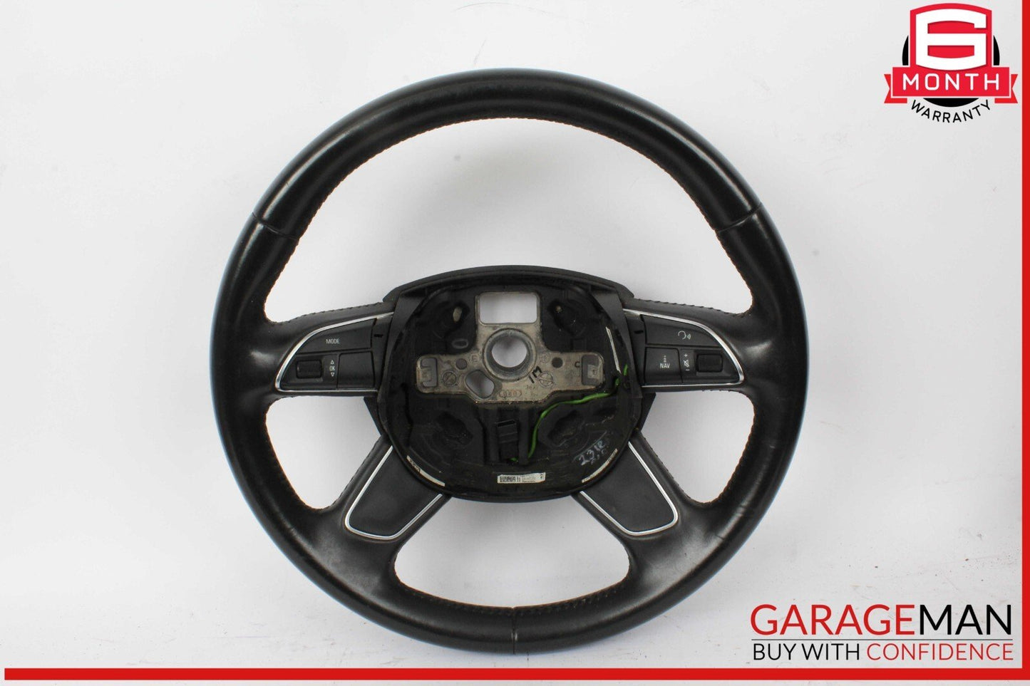 13-16 Audi A4 Front Left Driver Side Steering Wheel Black 4L0419091AC OEM