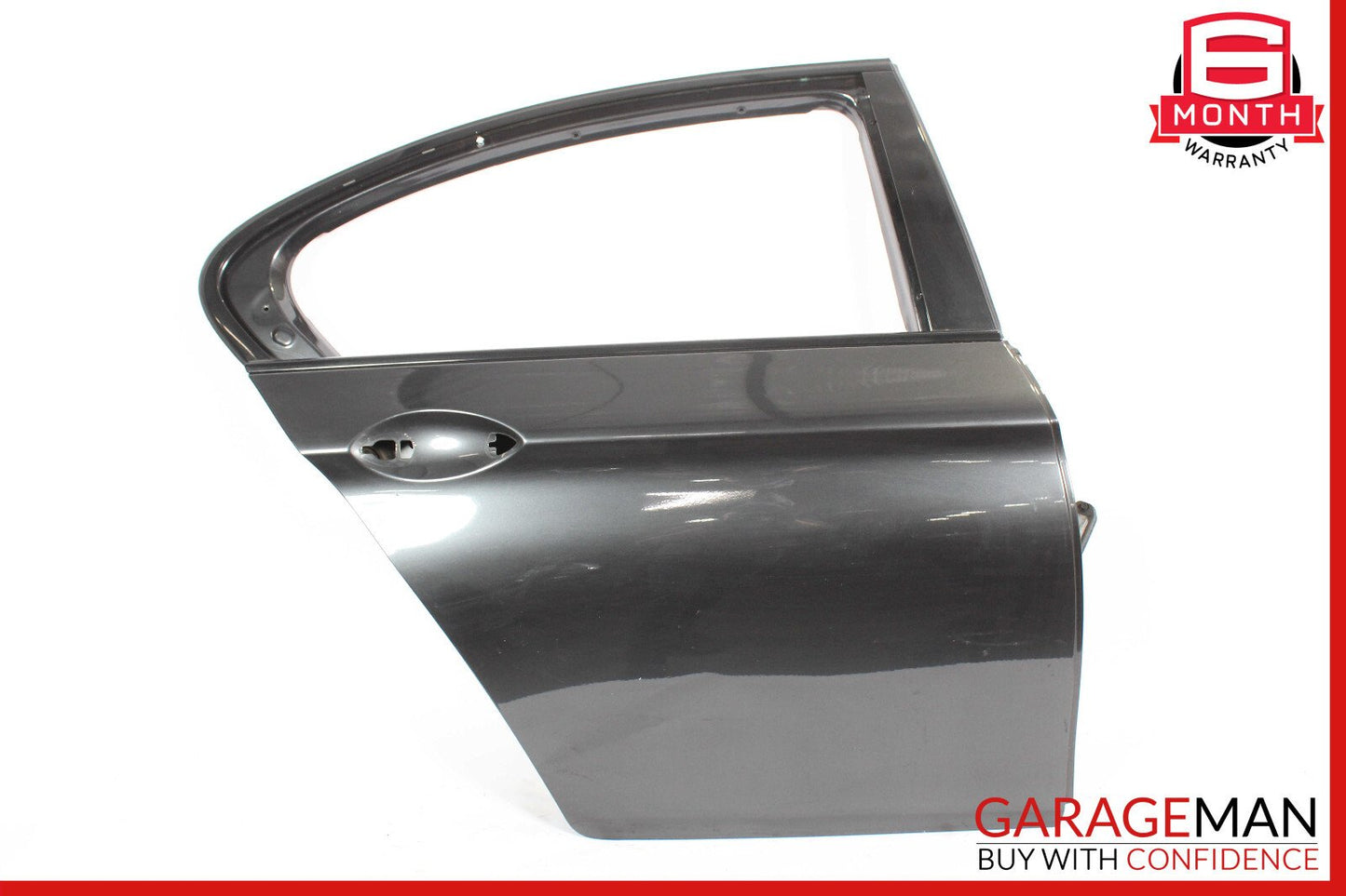 11-16 BMW 550i 535i 528i Rear Right Side Door Shell Panel Black OEM