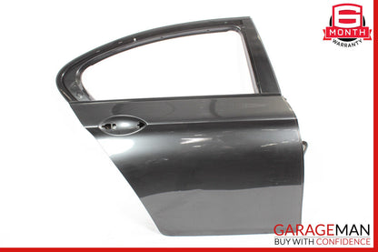 11-16 BMW 550i 535i 528i Rear Right Side Door Shell Panel Black OEM