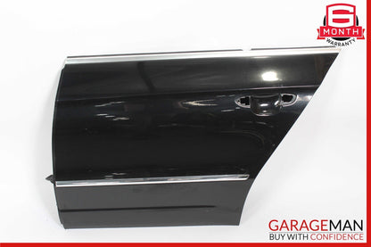 09-17 Volkswagen VW CC Rear Left Side Exterior Door Shell Panel Black OEM