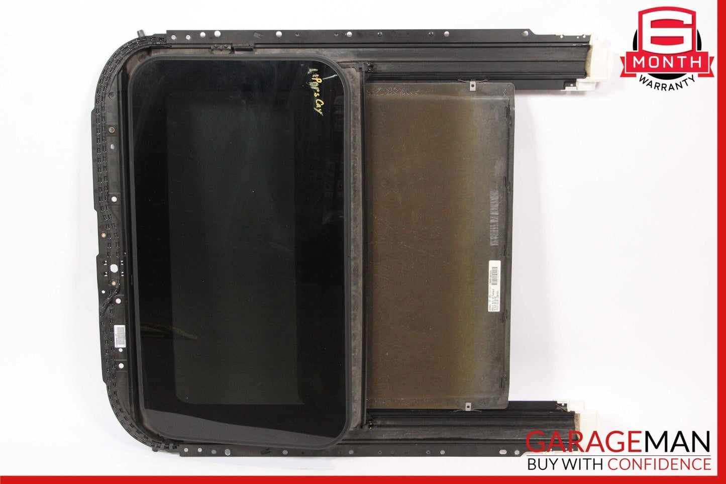 11-17 Porsche Cayenne 958 Top Roof Sun Roof Sunroof Glass Motor Frame Panel Assy