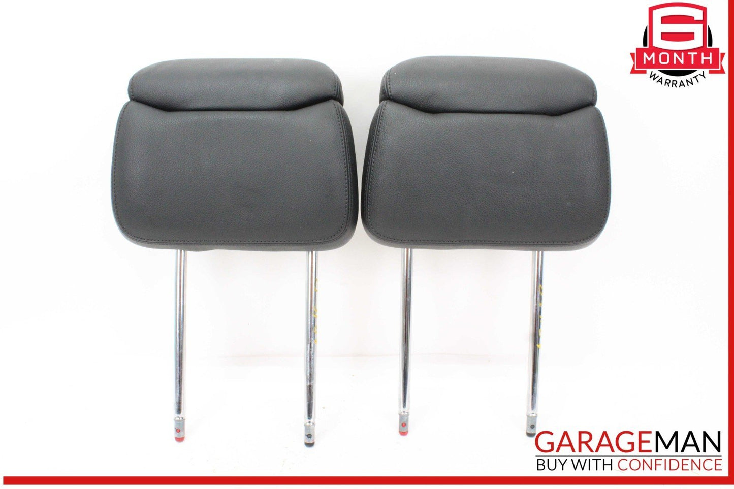 11-18 Audi A8 S8 Front Left and Front Right Side Head Rest Headrest Black OEM