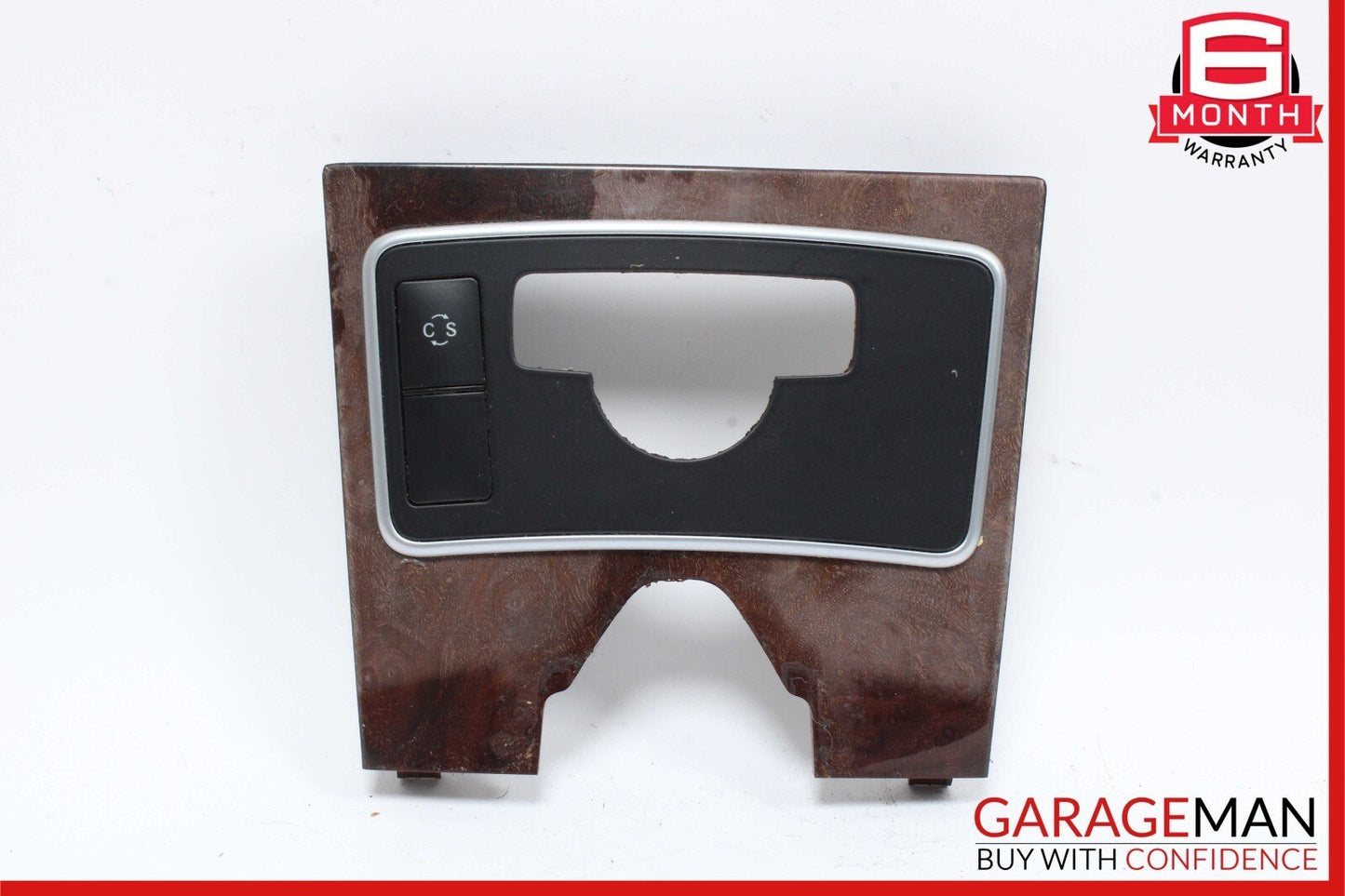 10-13 Mercedes W212 E350 E400 E550 Center Console Switch Trim Cover Bezel Wood