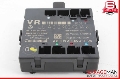 08-14 Mercedes W204 C250 C350 Front Right Side Door Control Module 2129004214