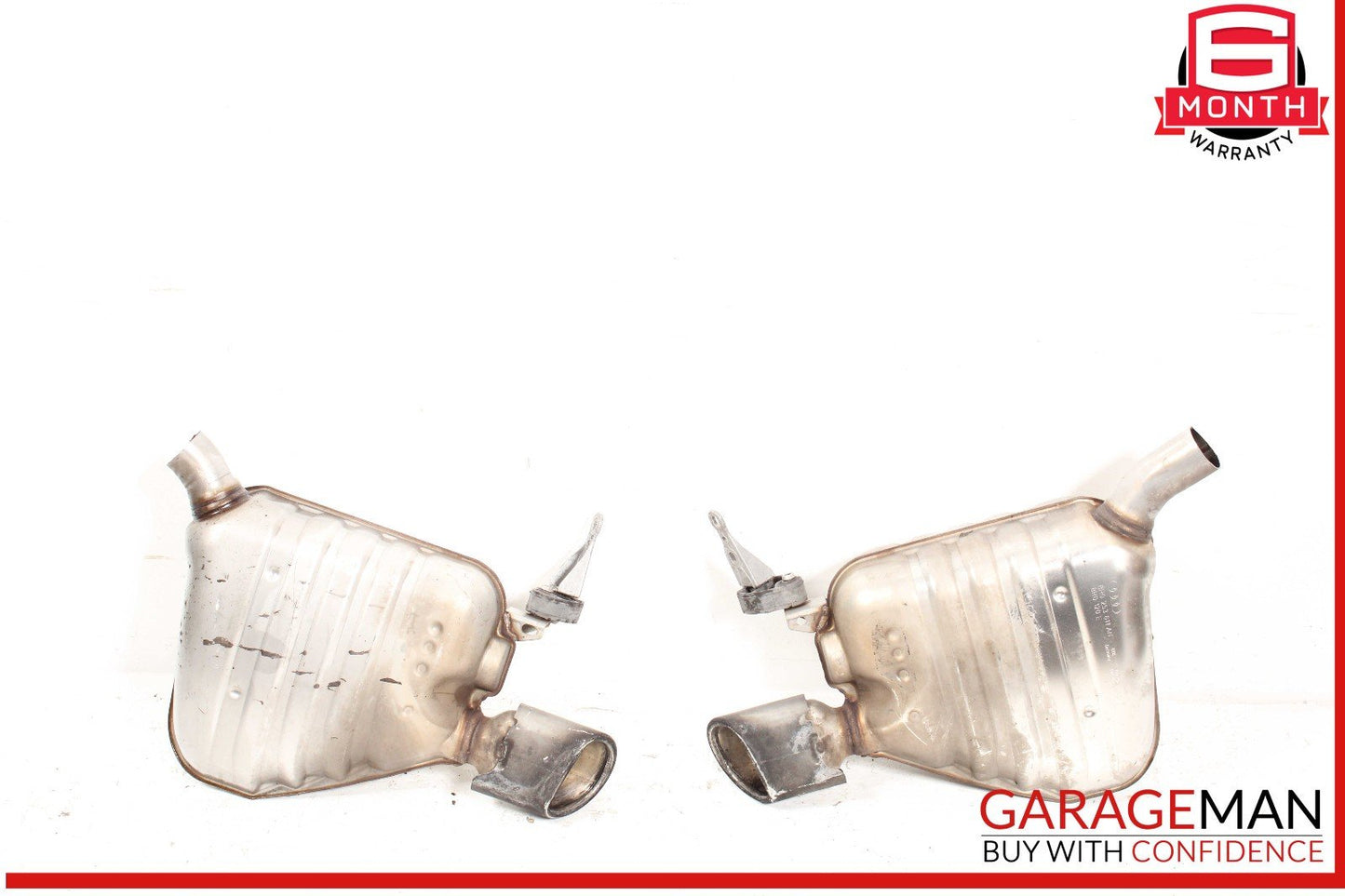 13-17 Audi Q5 Right & Left Side Exhaust Muffler Tail Pipe Set of 2 Pc OEM
