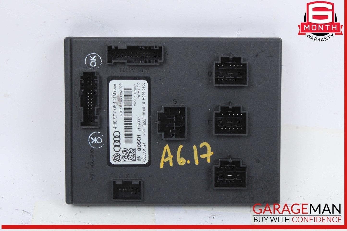 12-18 Audi A6 A7 S6 S7 On Board Supply Body Control Module Unit 4H0907063GM OEM