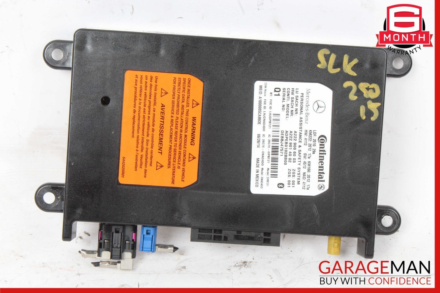 10-20 Mercedes R172 SLK250 GLA250 SL400 Communication Control Module Unit OEM