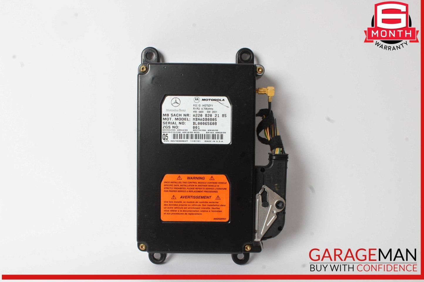 00-06 Mercedes R230 SL500 ML500 E55 AMG Voice Command Control Module Unit