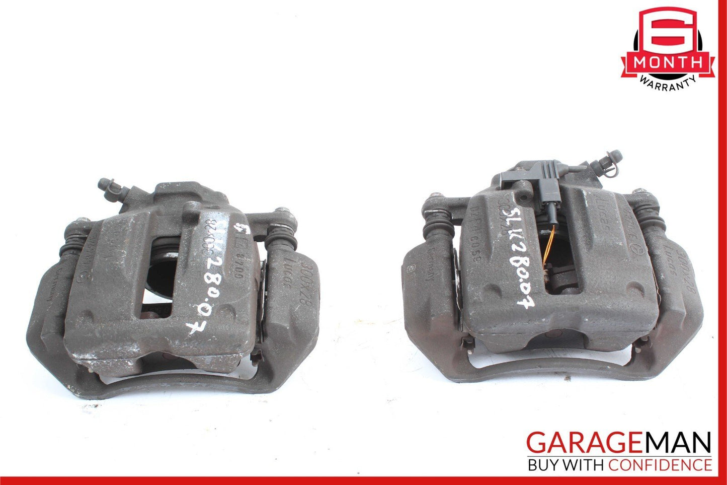 05-11 Mercedes R171 SLK280 Front Right & Left Brake Caliper Calipers Set of 2 Pc