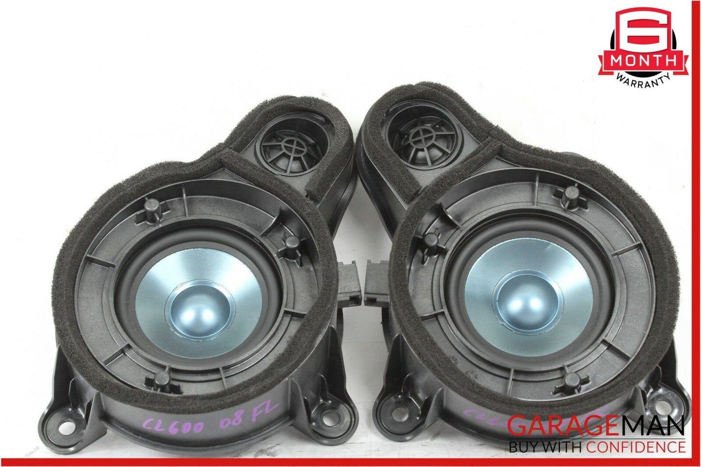 07-13 Mercedes W216 CL550 CL600 Rear Right & Left Side Door Tweeter Speaker Set