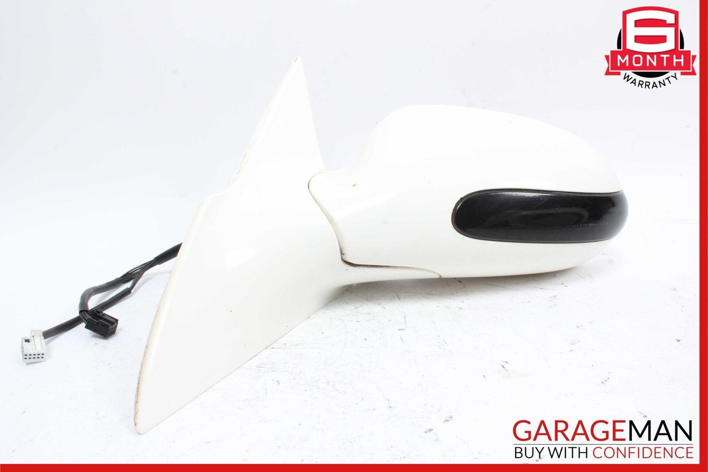 2003 Mercedes R230 SL500 SL55 AMG Front Left Side Rear View Door Mirror White