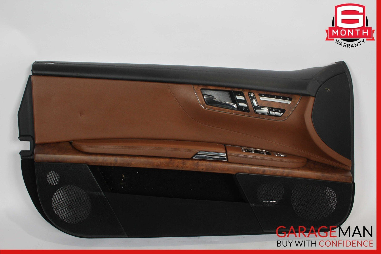 08-14 Mercedes W216 CL63 AMG Front Left Side Interior Door Panel Assy Brown