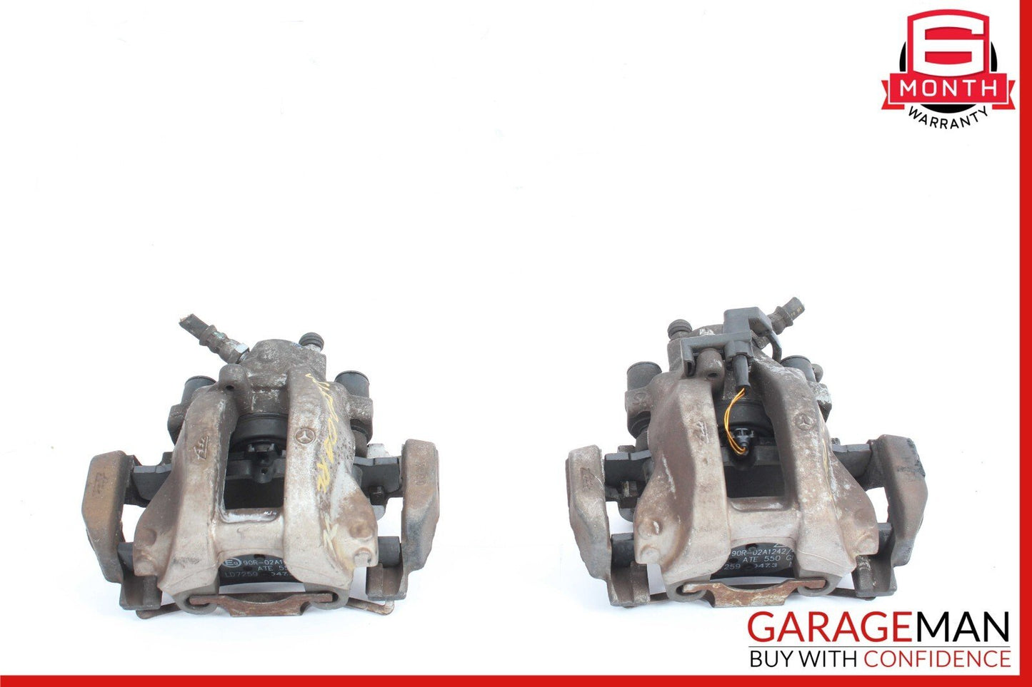 07-12 Mercede R230 SL550 Rear Left & Right Brake Caliper Calipers Set OEM