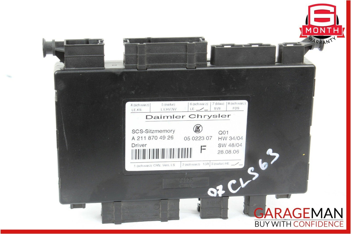 03-11 Mercedes E350 CLS550 GL550 Front Left Side Under Seat Control Module OEM
