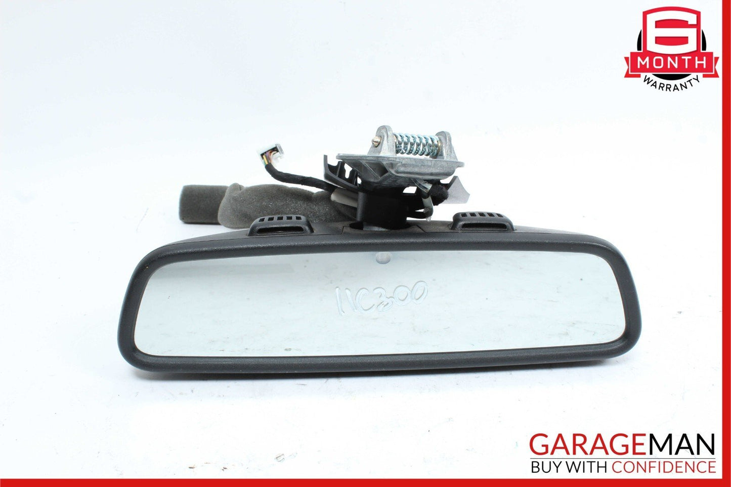 08-14 Mercedes W204 C300 C250 C350 Interior Top Upper Rear View Mirror Black OEM