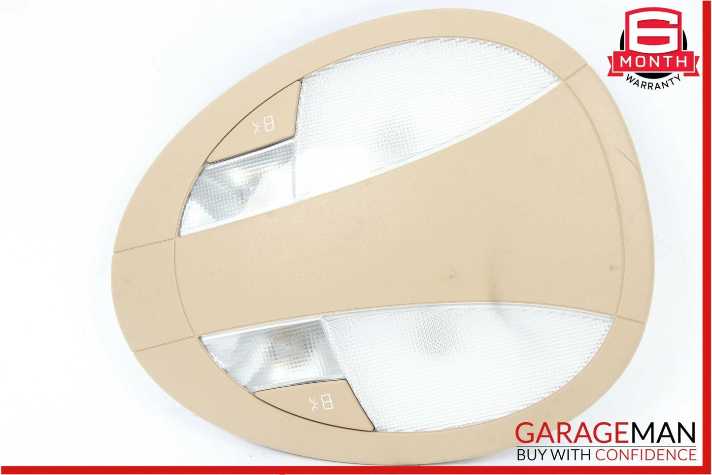 07-09 Mercedes W211 E350 E550 E63 AMG Rear Overhead Dome Light Reading Map Brown