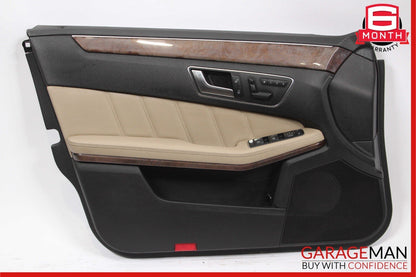 10-13 Mercedes W212 E350 E550 Front Left Interior Door Panel Trim Assy Beige