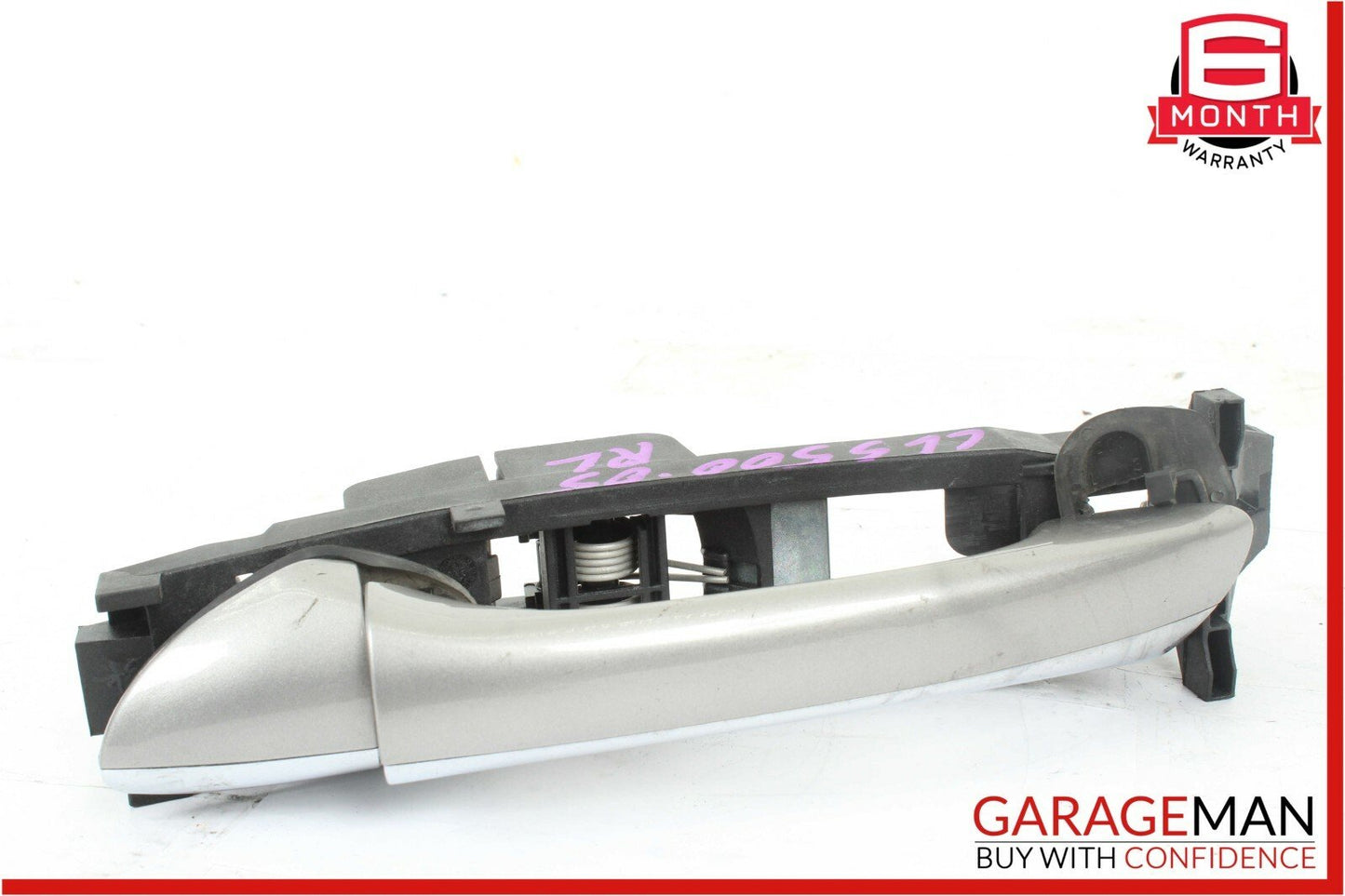 06-11 Mercedes W219 CLS500 Rear Left Side Exterior Door Handle Cubanite Silver