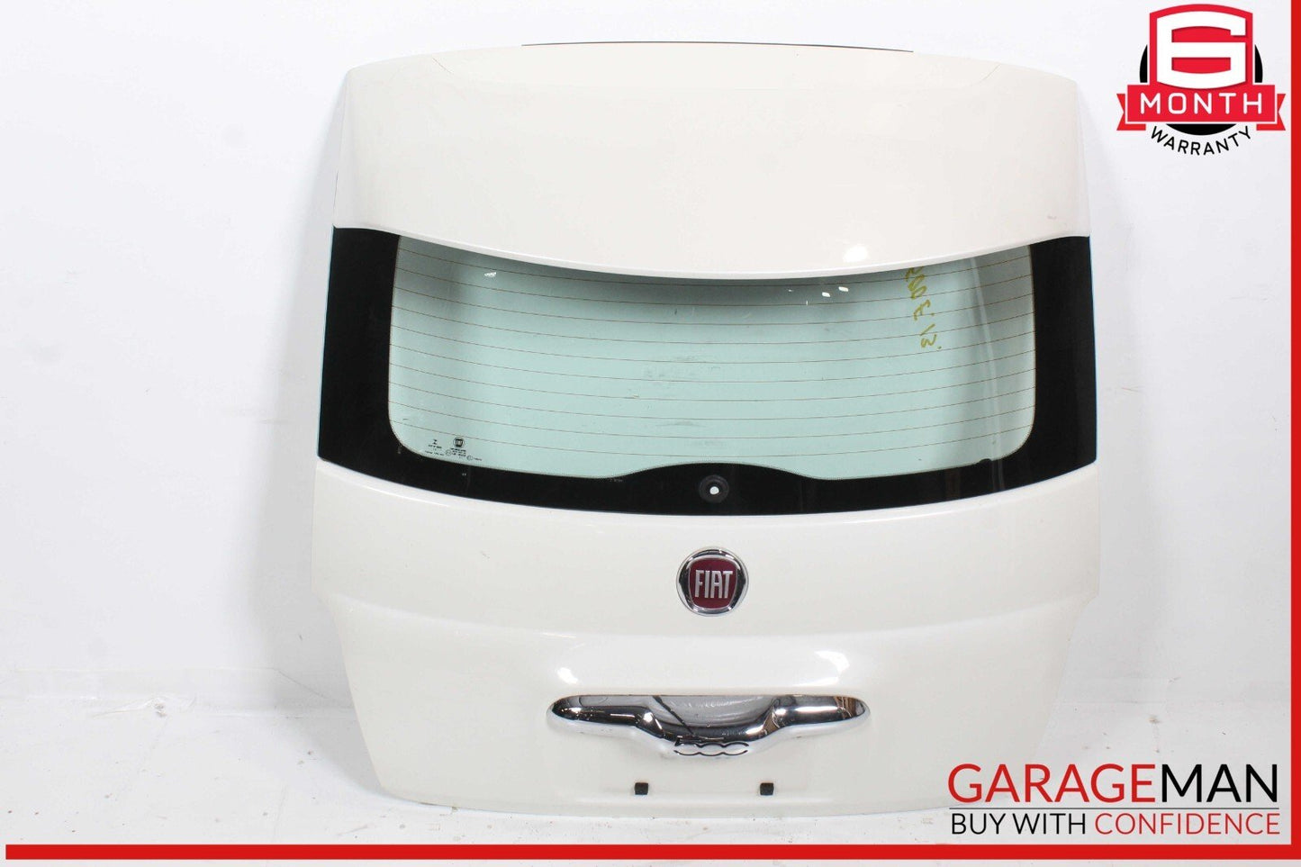 12-17 Fiat 500 Rear Trunk Lid Tailgate Liftgate Shell White OEM