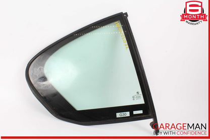 17-20 BMW 530E Rear Right Passenger Side Door Quarter Window Glass OEM