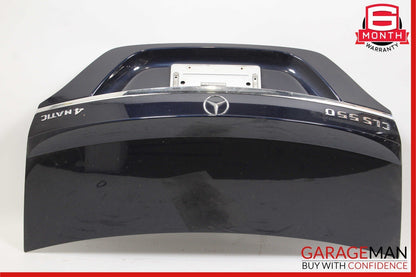 12-18 Mercedes W218 CLS400 CLS550 Rear Trunk Lid Deck Shell Panel Blue OEM