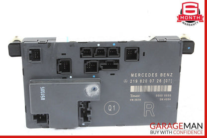 06-11 Mercedes W219 CLS500 CLS63 AMG Front Right Side Door Control Module OEM