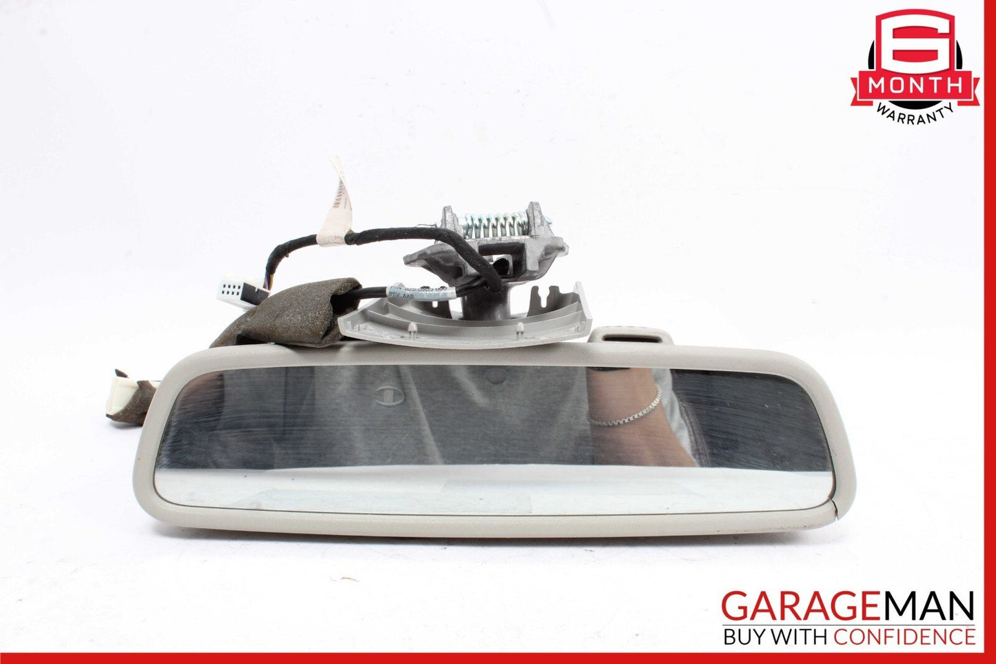 10-16 Mercedes W204 C250 C300 E250 E400 Top Upper Interior Rear View Mirror Grey