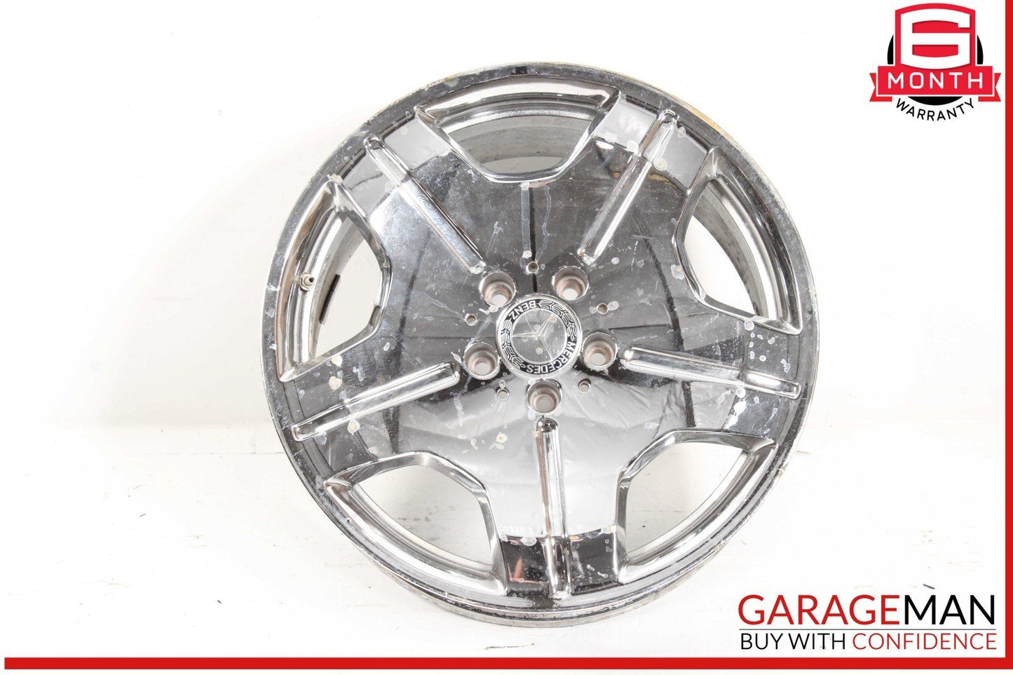 2009 Mercedes W221 S600 5 Wide Spoke Wheel Rim 9.5X18 18"OEM