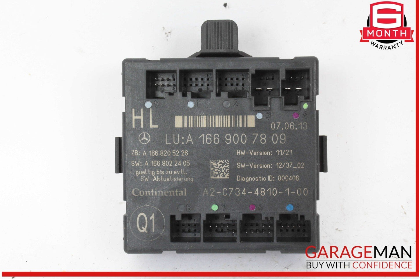 12-19 Mercedes X166 GL450 ML400 GLE350 Rear Left Side Door Control Module Unit