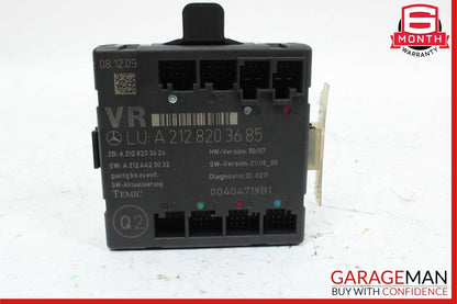 08-18 Mercedes W212 E350 C300 E400 C63 Front Right Side Door Control Module Unit
