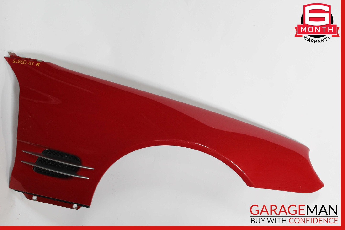 03-08 Mercedes R230 SL500 SL600 Front Right Side Fender Panel Fire Opal Red OEM