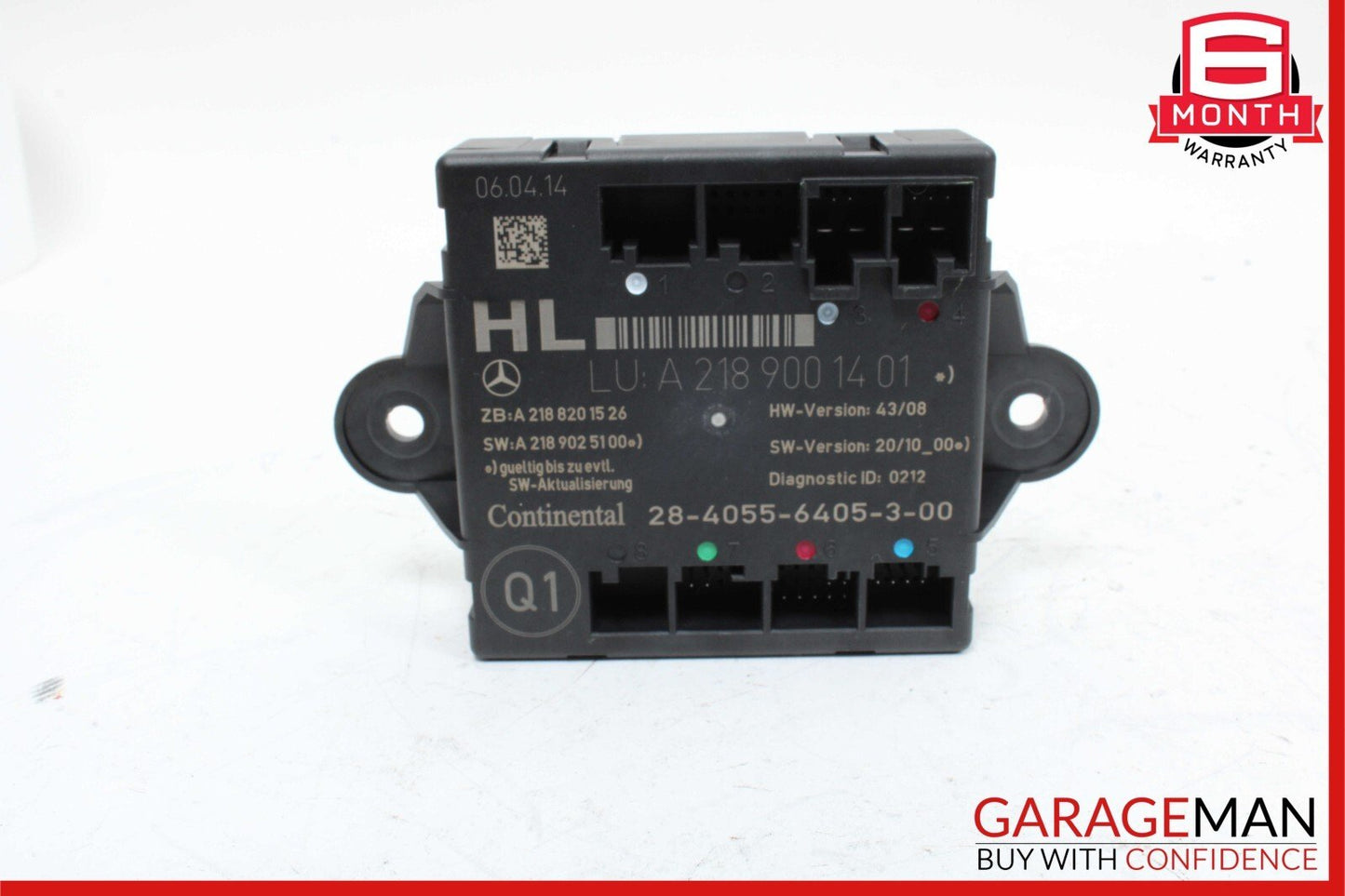 08-18 Mercedes W212 E350 CLS550 C300 C250 Rear Left Side Door Control Module