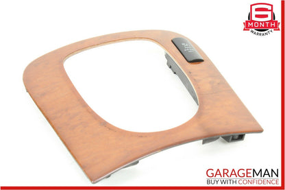 03-06 Mercedes W220 S430 S500 Center Console Shifter Bezel Trim Wood OEM