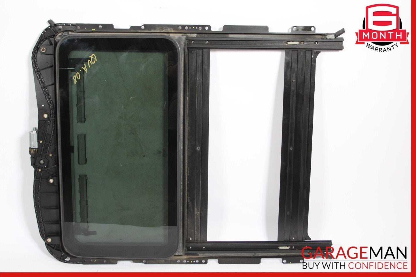 03-13 Maserati Quattroporte M139 Sunroof Guide Rail Frame Glass Track w/ Shade
